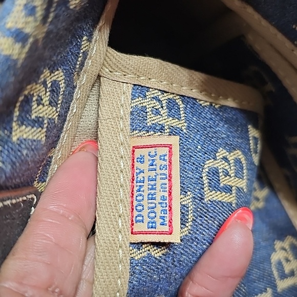 Dooney & Bourke Denim Monogram Handbag - Picture 13 of 14